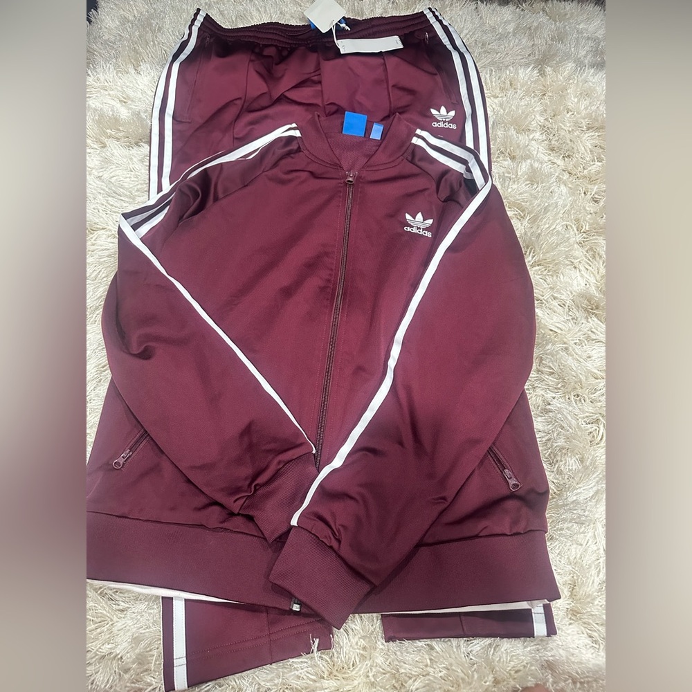 ***NWT*** Adidas Tracksuit in Oxblood